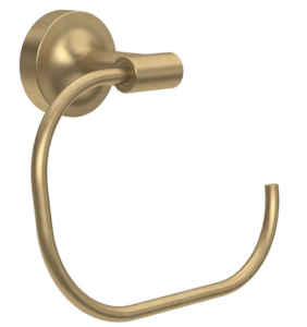 Franklin Brass VOI46-BB Voisin Round Open Towel Ring Bath Hardware Accessory in Satin Gold